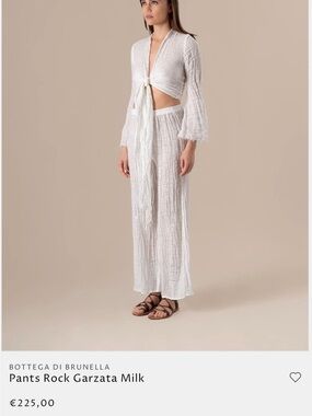 Textured White Wide-Leg Knit Pants with Elastic Waist